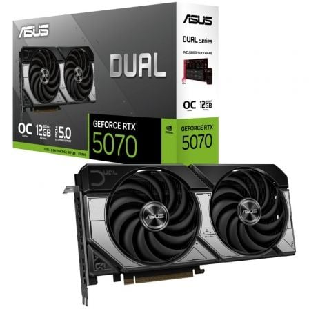 Tarjeta Gráfica Asus Dual GeForce RTX 5070 OC/ 12GB GDDR7